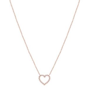 Argento Rose Gold Crystal Heart Necklace loving the sales