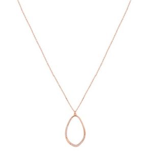 Argento Rose Gold Crystal Pear Shaped Necklace loving the sales