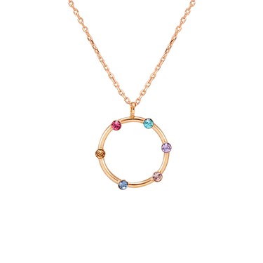 Argento Rose Gold Rainbow Circle Necklace loving the sales