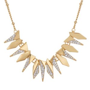 August Woods Gold Crystal Geo Necklace loving the sales