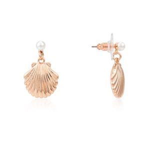 August Woods Rose Gold Pearl Shell Drop Earrings loving the sales