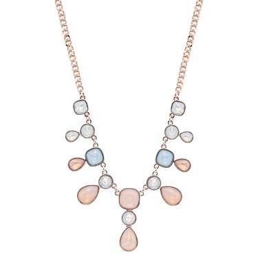 August Woods Rose Gold Rose Opal + Blue Drop Necklace loving the sales