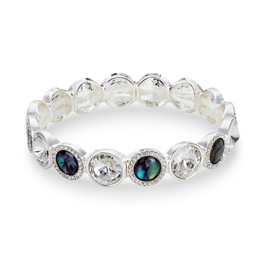 August Woods Silver Abalone Crystal Bracelet loving the sales