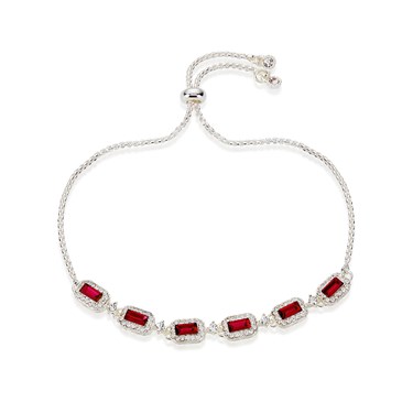 August Woods Silver & Red Crystal Pull Bracelet loving the sales