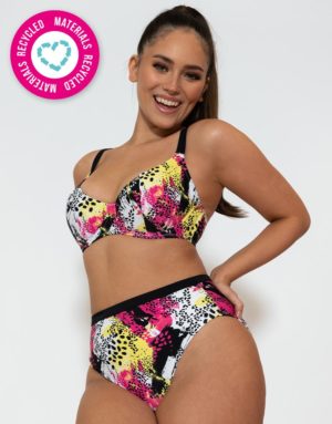 Curvy Kate Sea Leopard Balcony Bikini Top Print Mix loving the sales