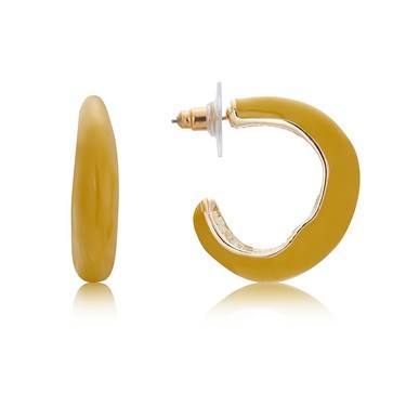 Dirty Ruby Gold & Yellow Hoop Earrings loving the sales