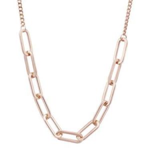 August Woods Rose Gold Rectangle Link Necklace loving the sales