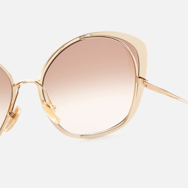 Chloé Women's Oversized Square Cat Eye Sunglases - Gold/Brown loving the sales