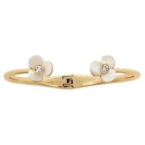 Kate Spade New York Disco Pansy Cream & Gold Cuff loving the sales