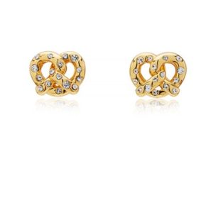 Kate Spade New York Gold Crystal Pretzel Earrings loving the sales