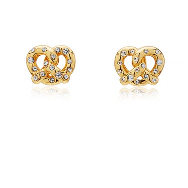 Kate Spade New York Gold Crystal Pretzel Earrings loving the sales