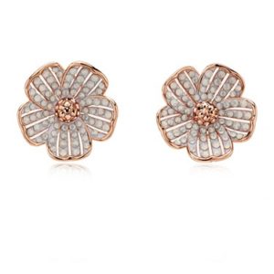Kate Spade New York Rose Gold Glistening Flower Earrings loving the sales