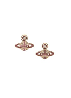 Vivienne Westwood Gold + Pink Suffolk Earrings loving the sales